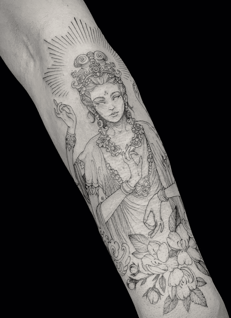 Parvati Diva Hindu Mythology Tattoo
