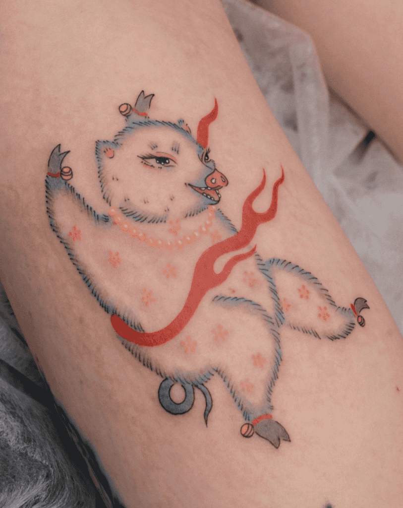 Pig Chinese Lunar Zodiac Tattoo