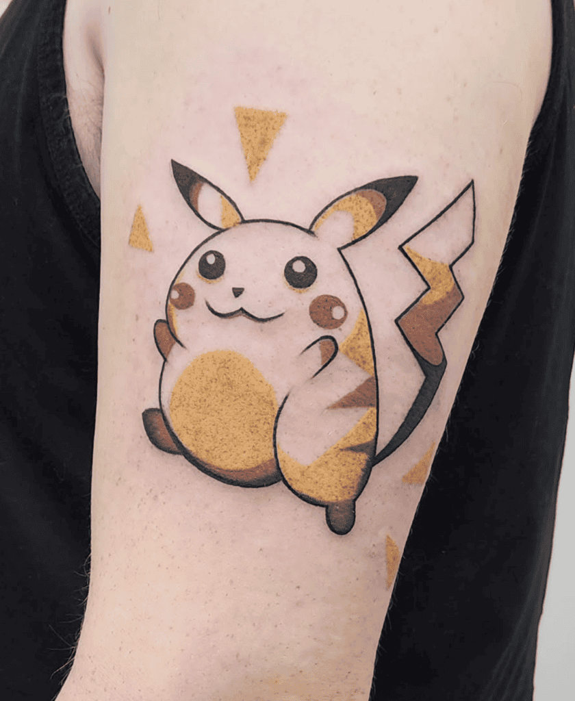 Pikachu Classic Pokémon Tattoo