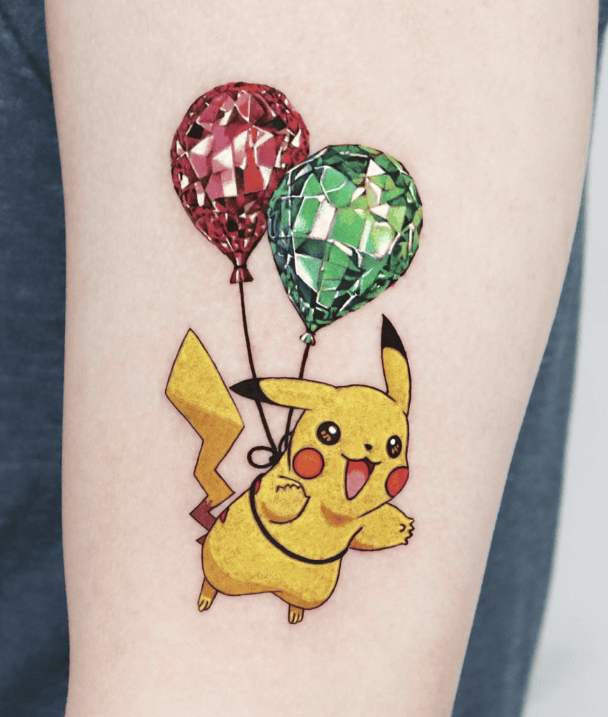 Pikachu Pokémon Tattoo