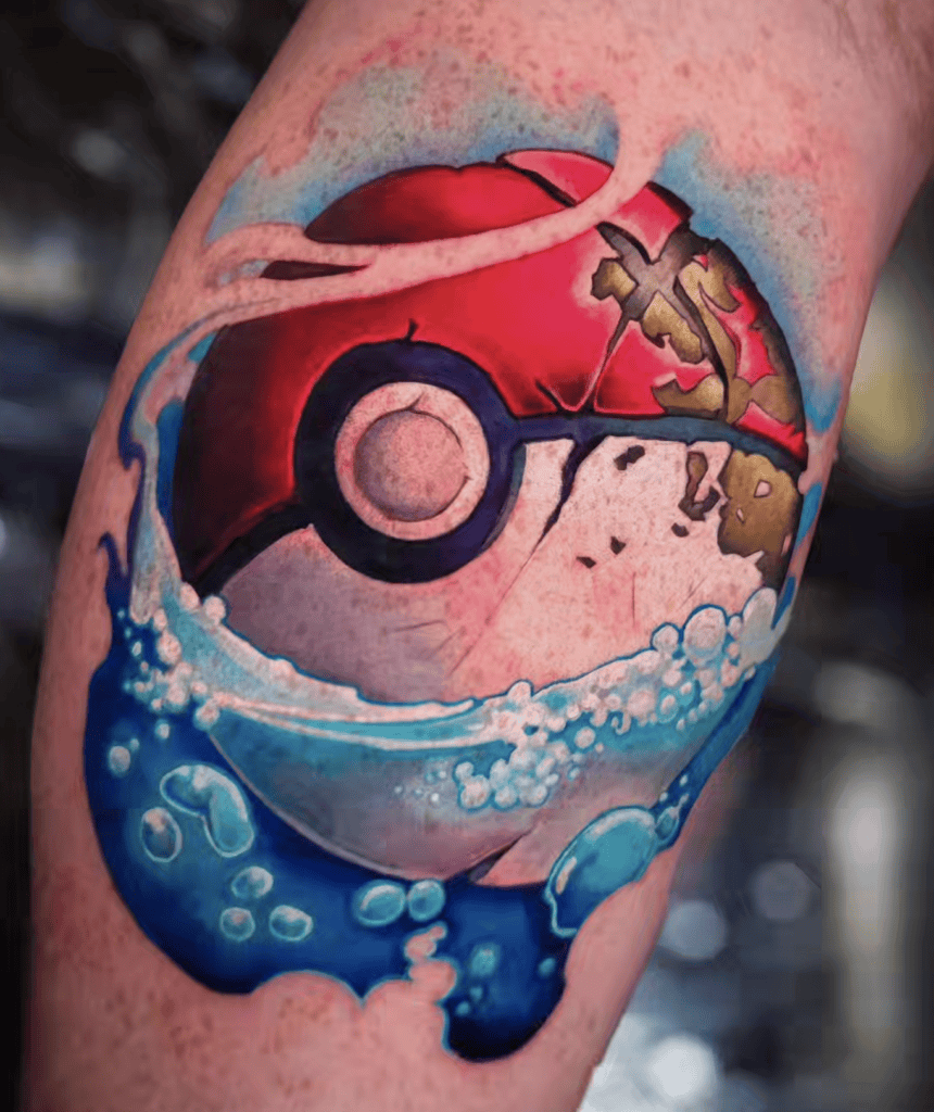 Pokéball Water Pokémon Tattoo
