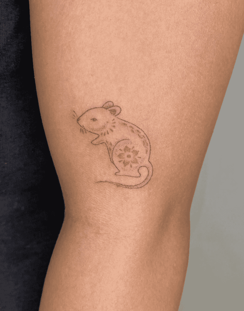 Rat Chinese Lunar Zodiac Tattoo