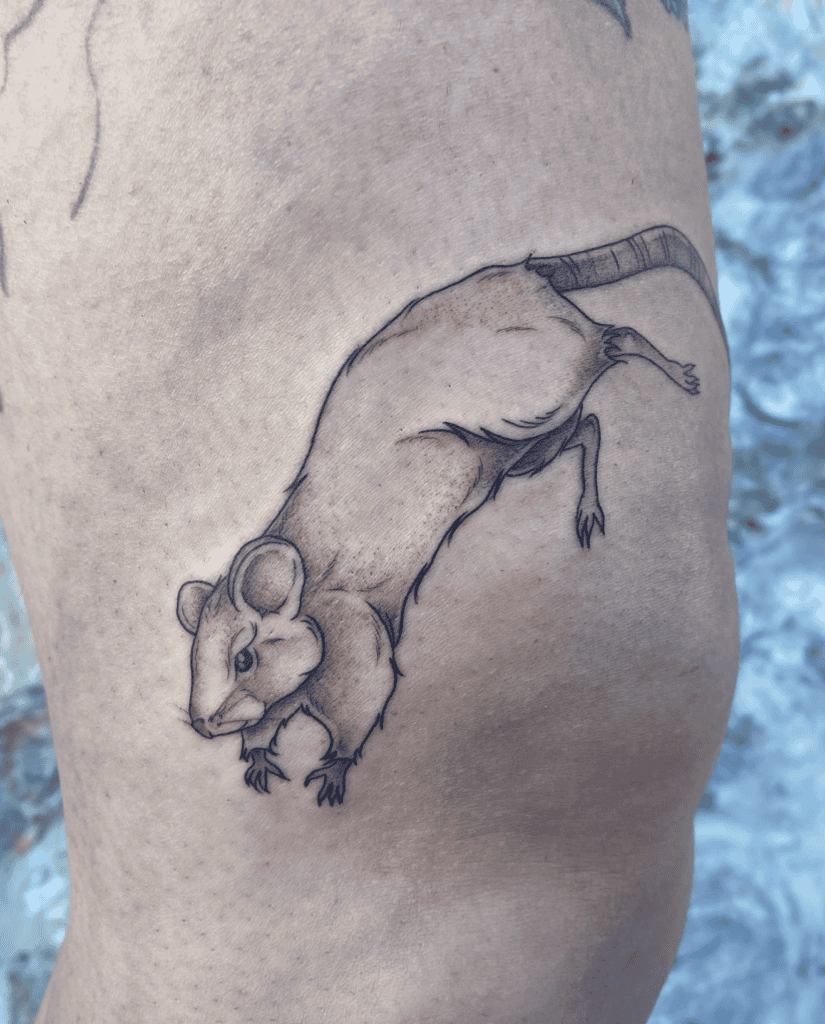 Rat Lunar Zodiac Tattoo