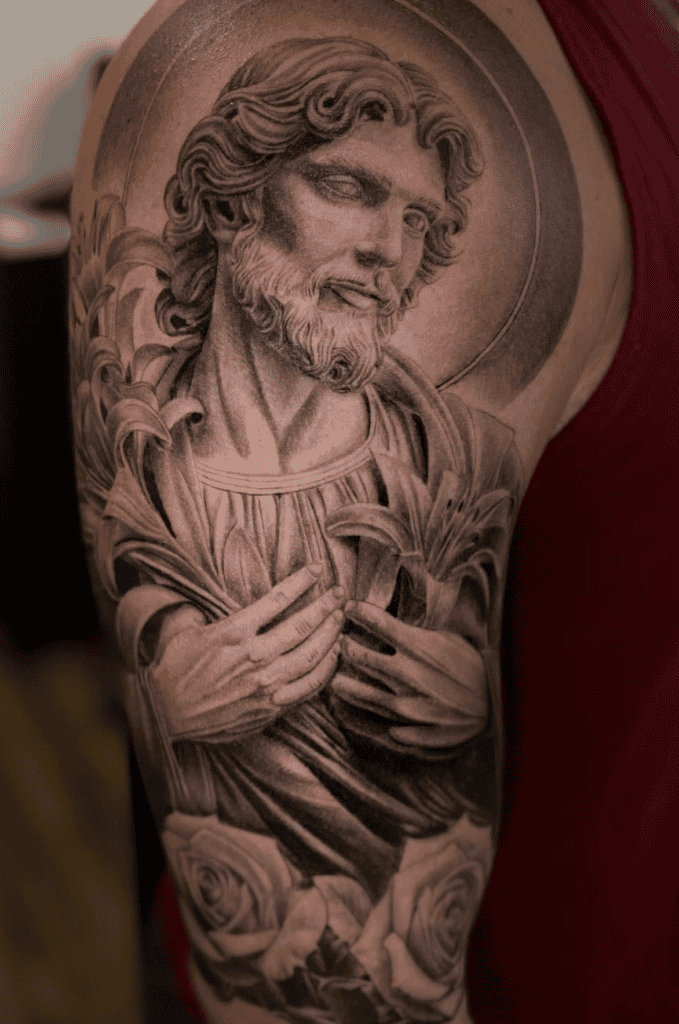 Saint Joseph of Nazareth Christian Mythology Tattoo