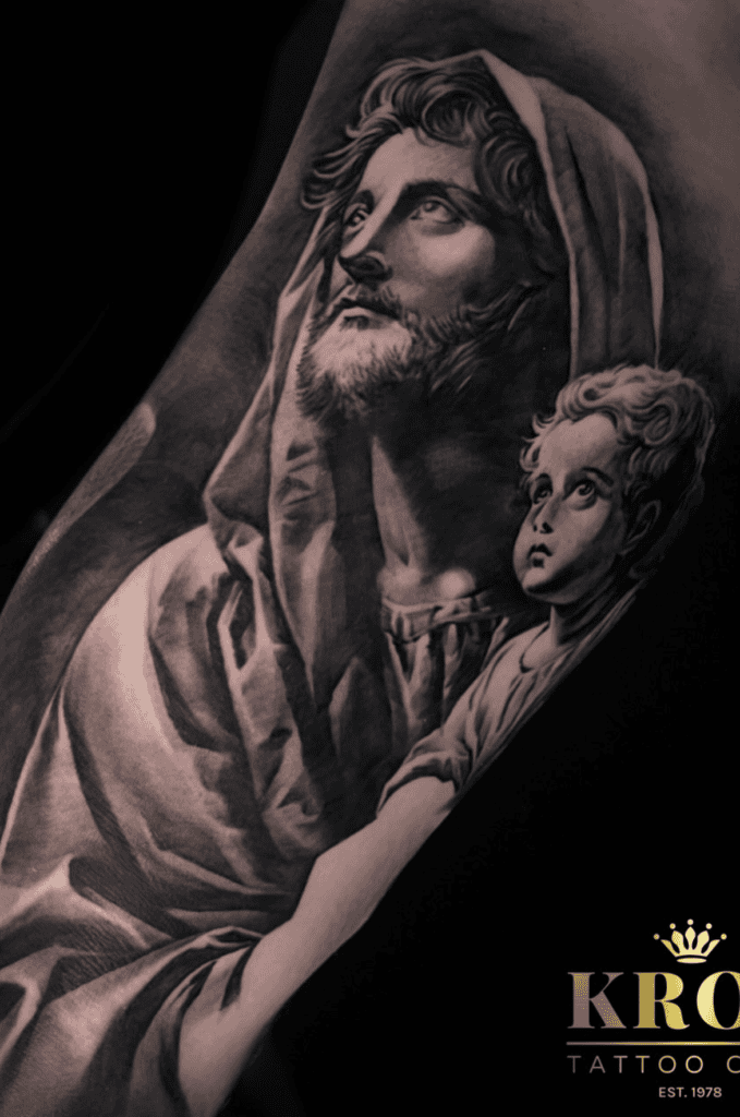 Saint Joseph of Nazareth Father Christian Mythology Tattoo