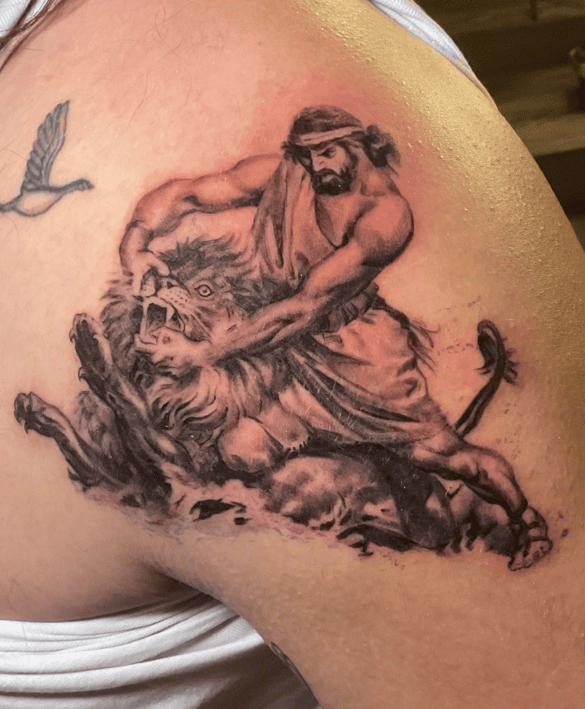 Samson Christian Mythology Tattoo