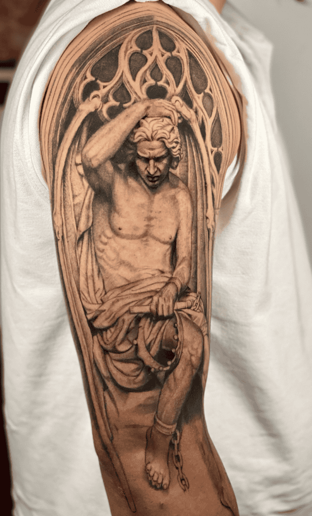 Satan : Lucifer Christian Mythology Tattoo