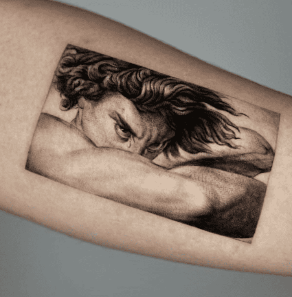 Satan : Lucifer Fallen Christian Mythology Tattoo