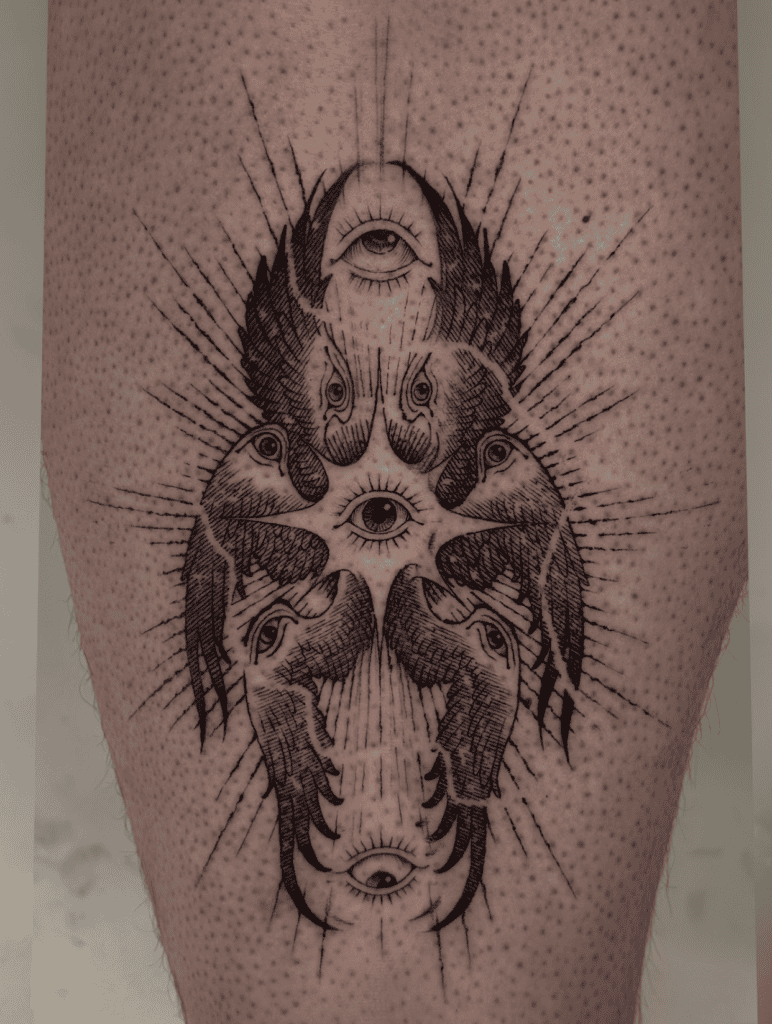 Seraphim Eyes Christian Mythology Tattoo