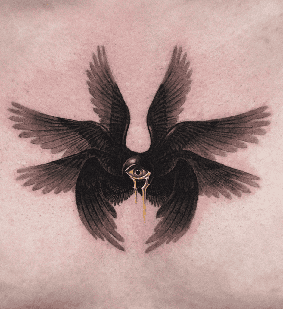 Seraphim Tear Christian Mythology Tattoo