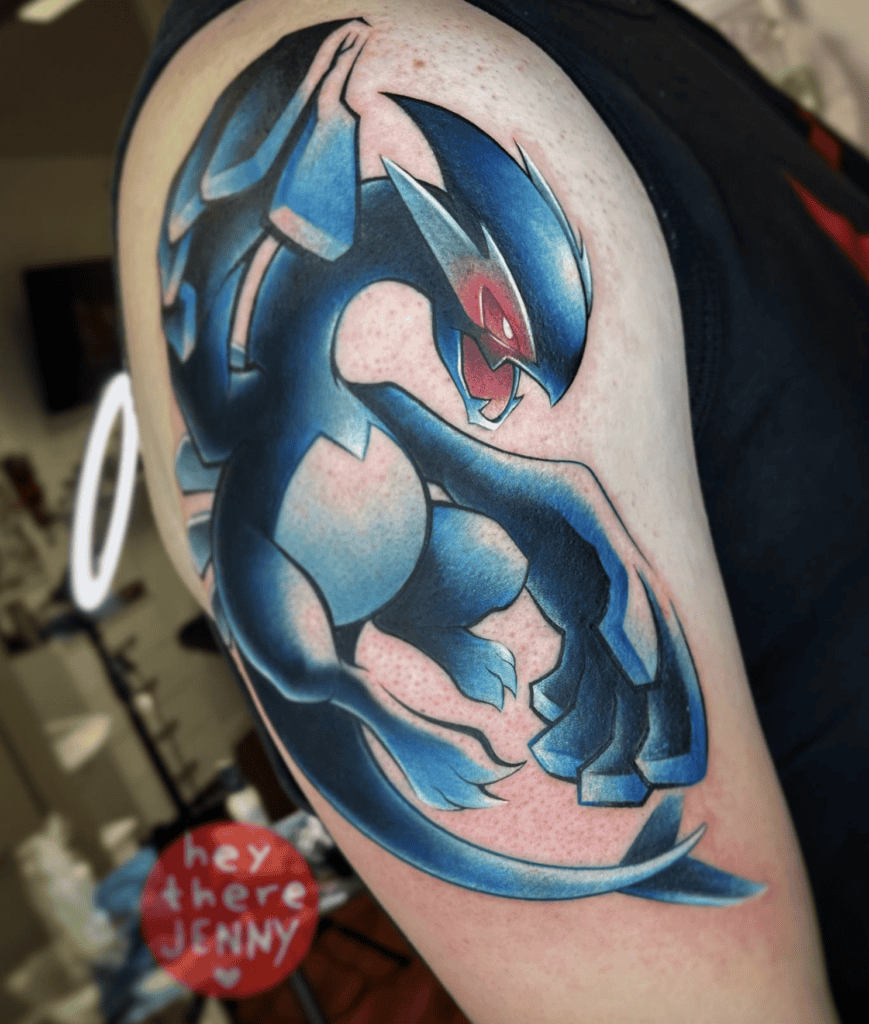 Shadow Lugia Alt Pokémon Tattoo