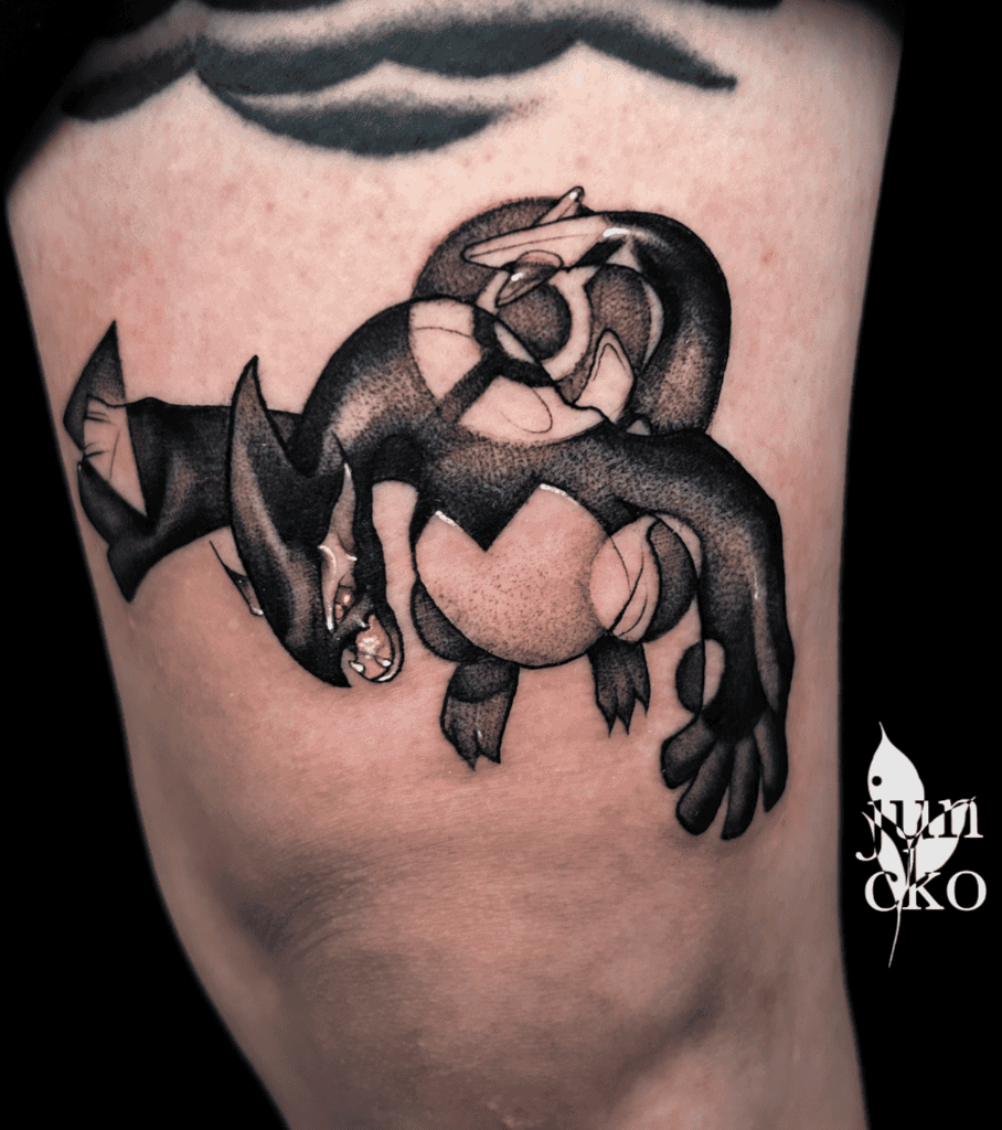 Shadow Lugia Pokémon Tattoo