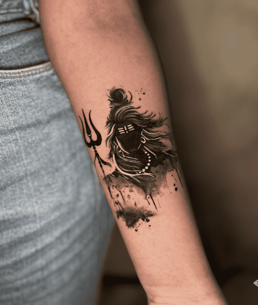 Shiva Abstract Hindu Mythology Tattoo