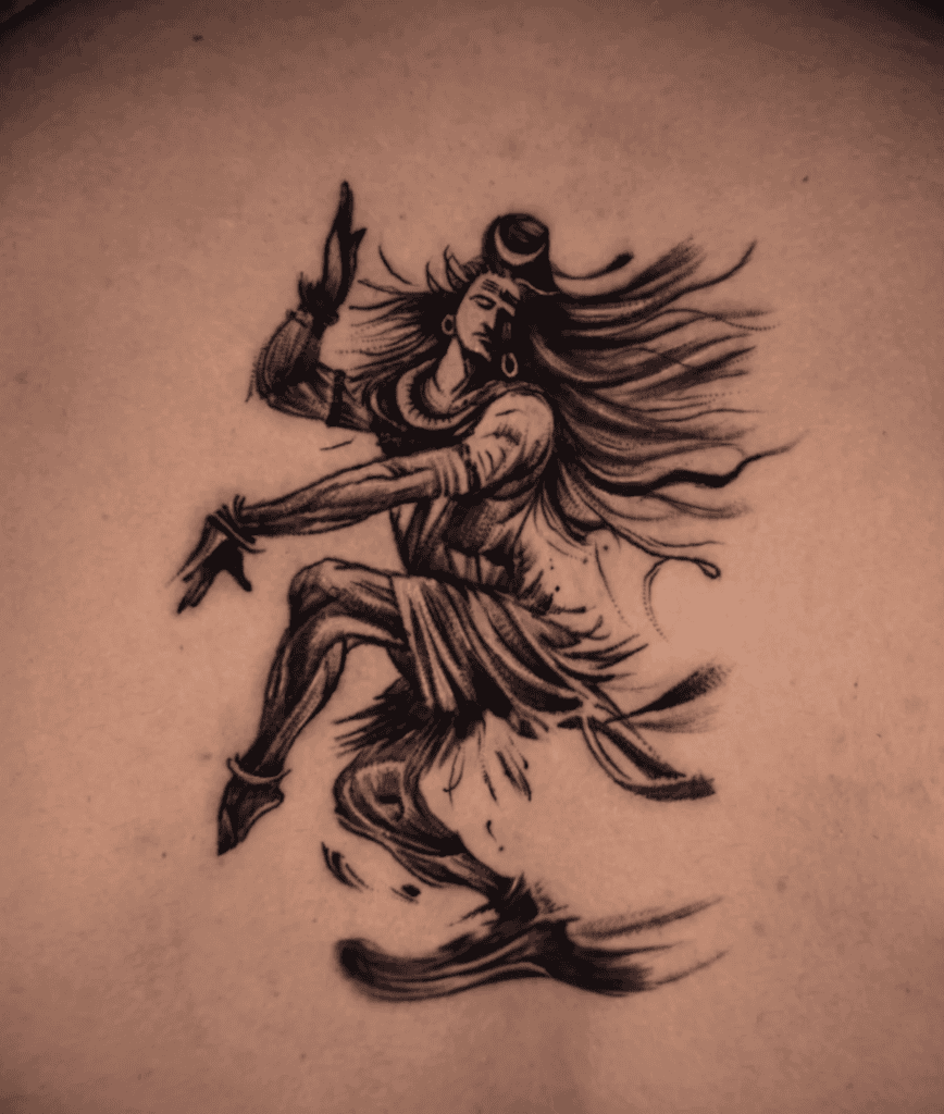 Shiva Dance Hindu Mythology Tattoo
