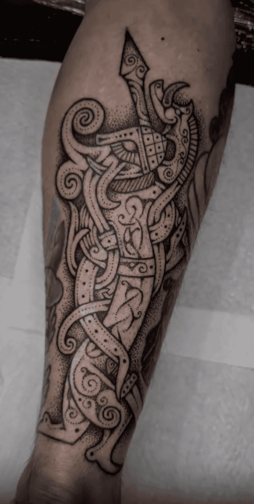 Sigurd (Siegfried) Art Norse Mythology Tattoo