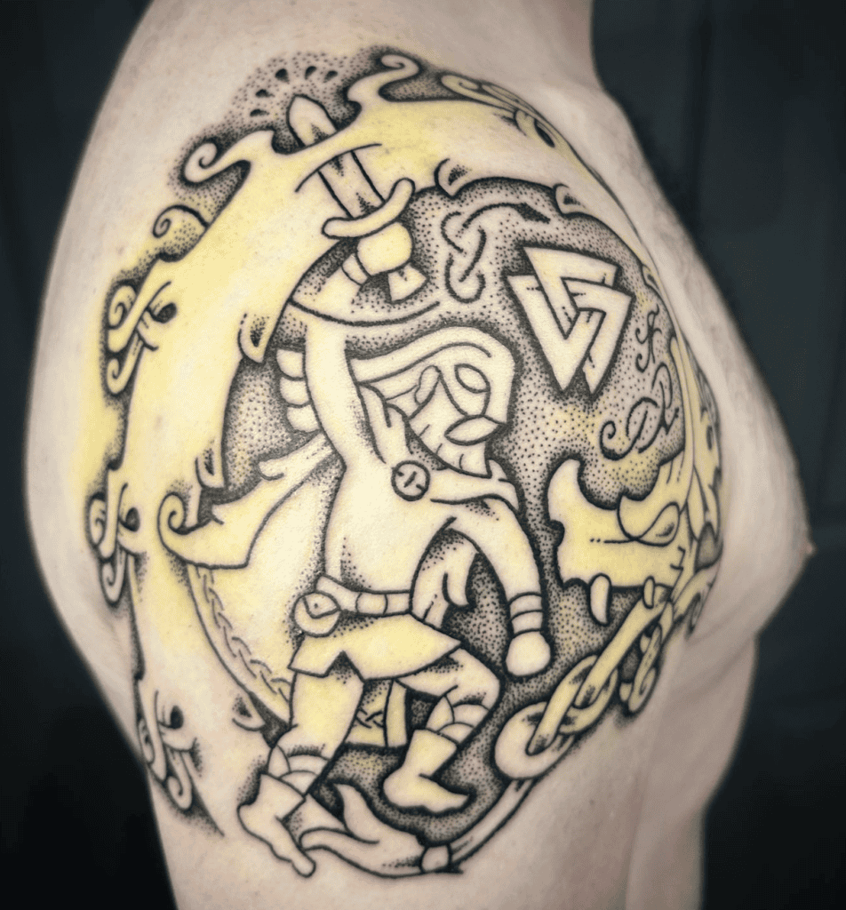 Sigurd (Siegfried) Norse Mythology Tattoo