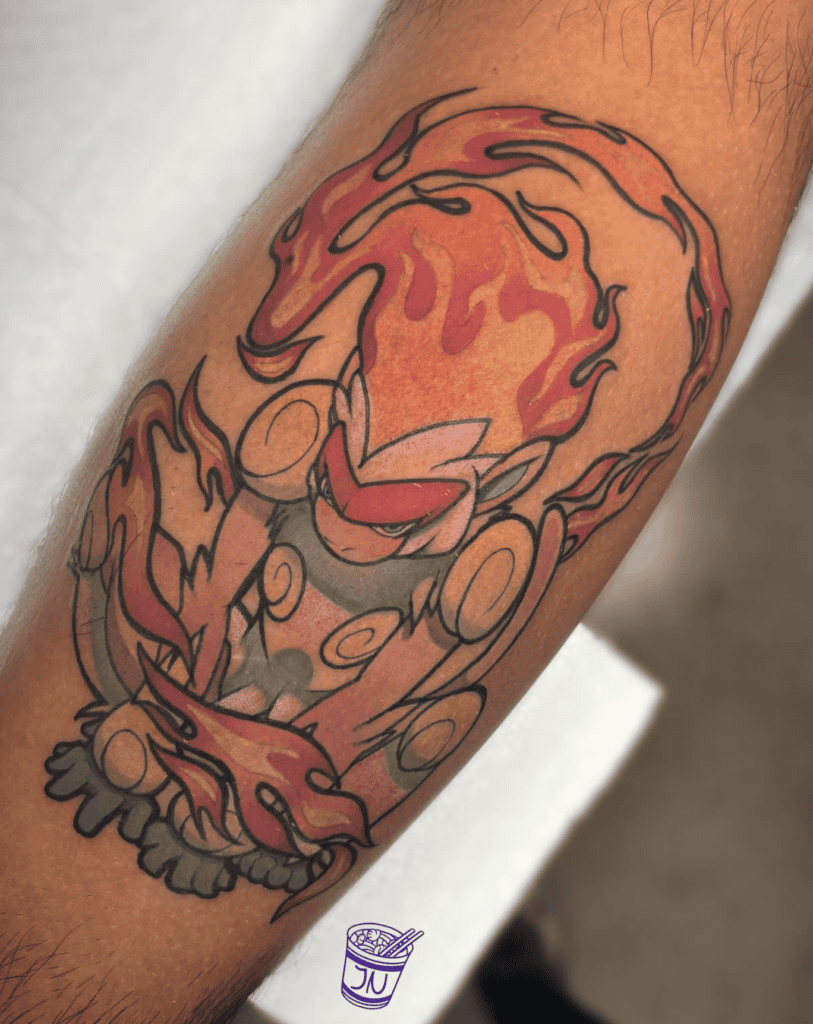 Sinnoh Infernape Pokémon Tattoo