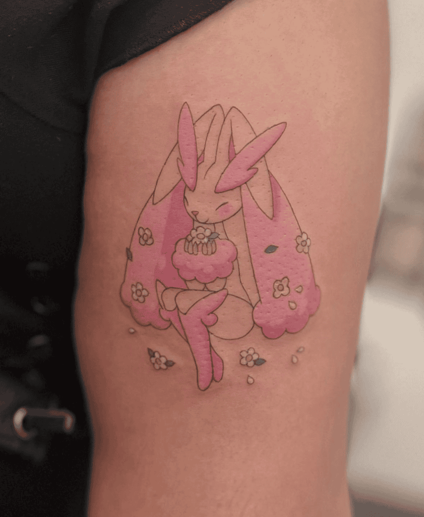 Sinnoh Lopunny Pokémon Tattoo