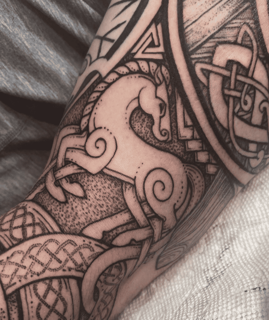 Sleipnir Art Norse Mythology Tattoo