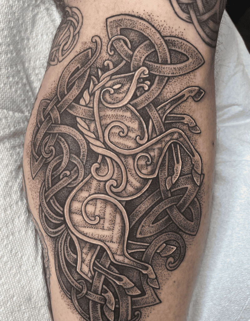 Sleipnir Knot Norse Mythology Tattoo