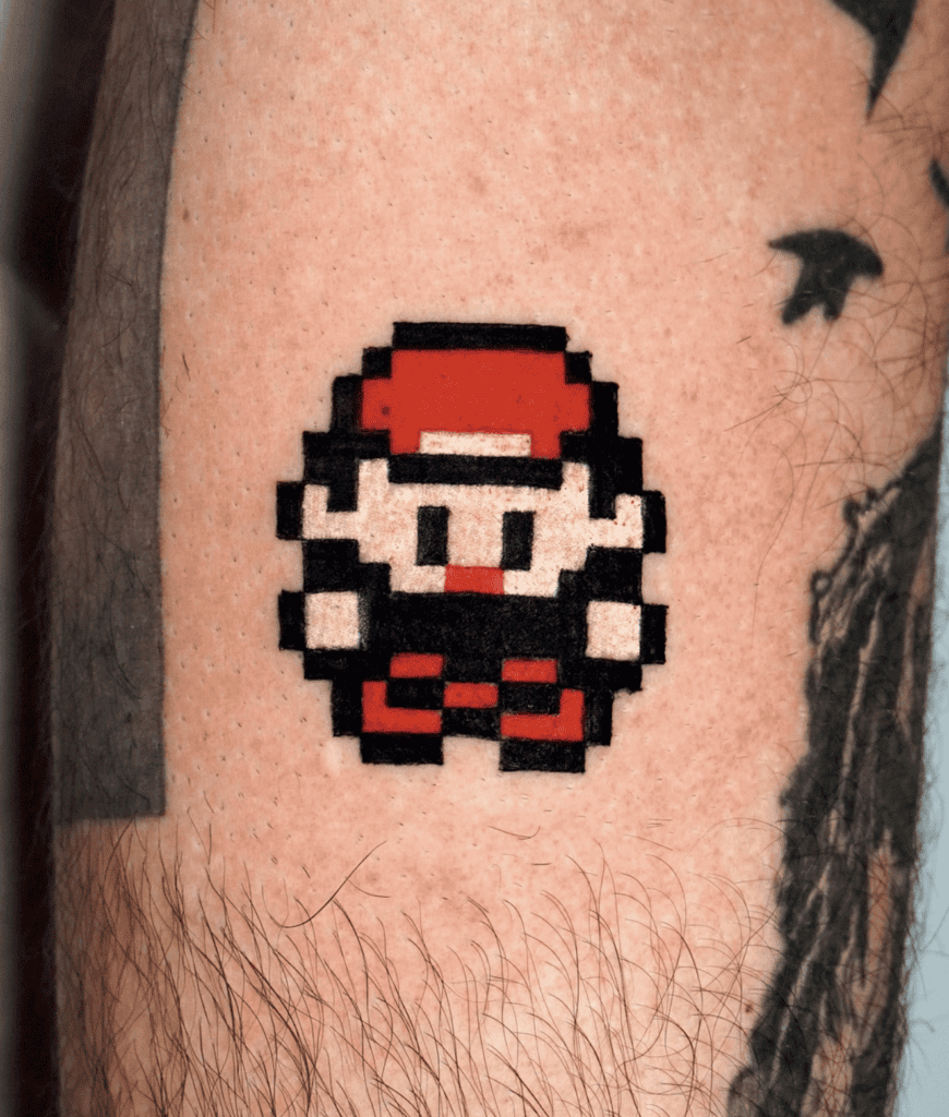 Sprite Red Pokémon Tattoo