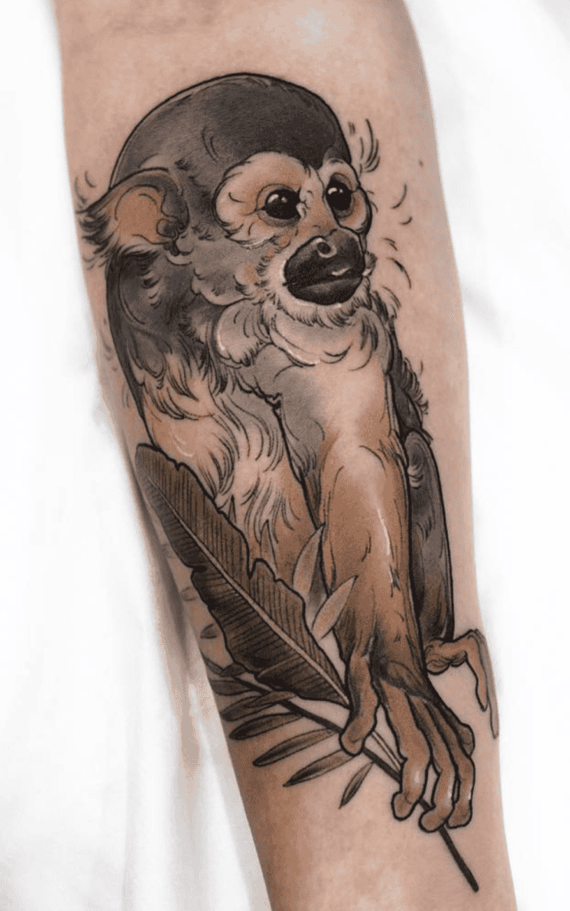 Squirrel Monkey Tattoo