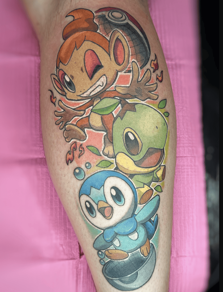 Starter Sinnoh Pokémon Tattoo