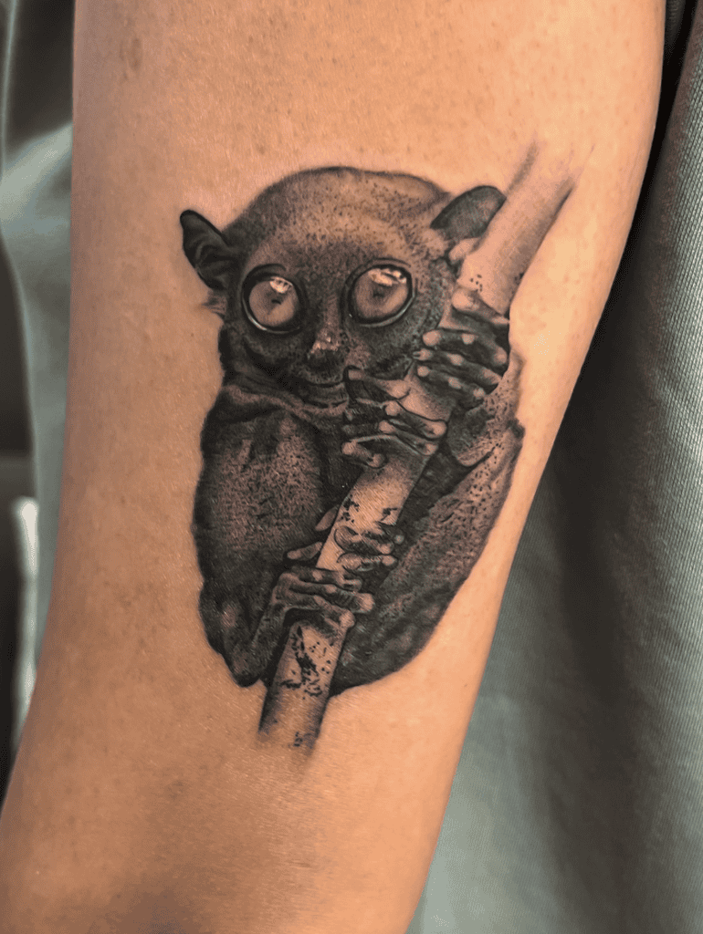 Tarsier Branch Primate Tattoo