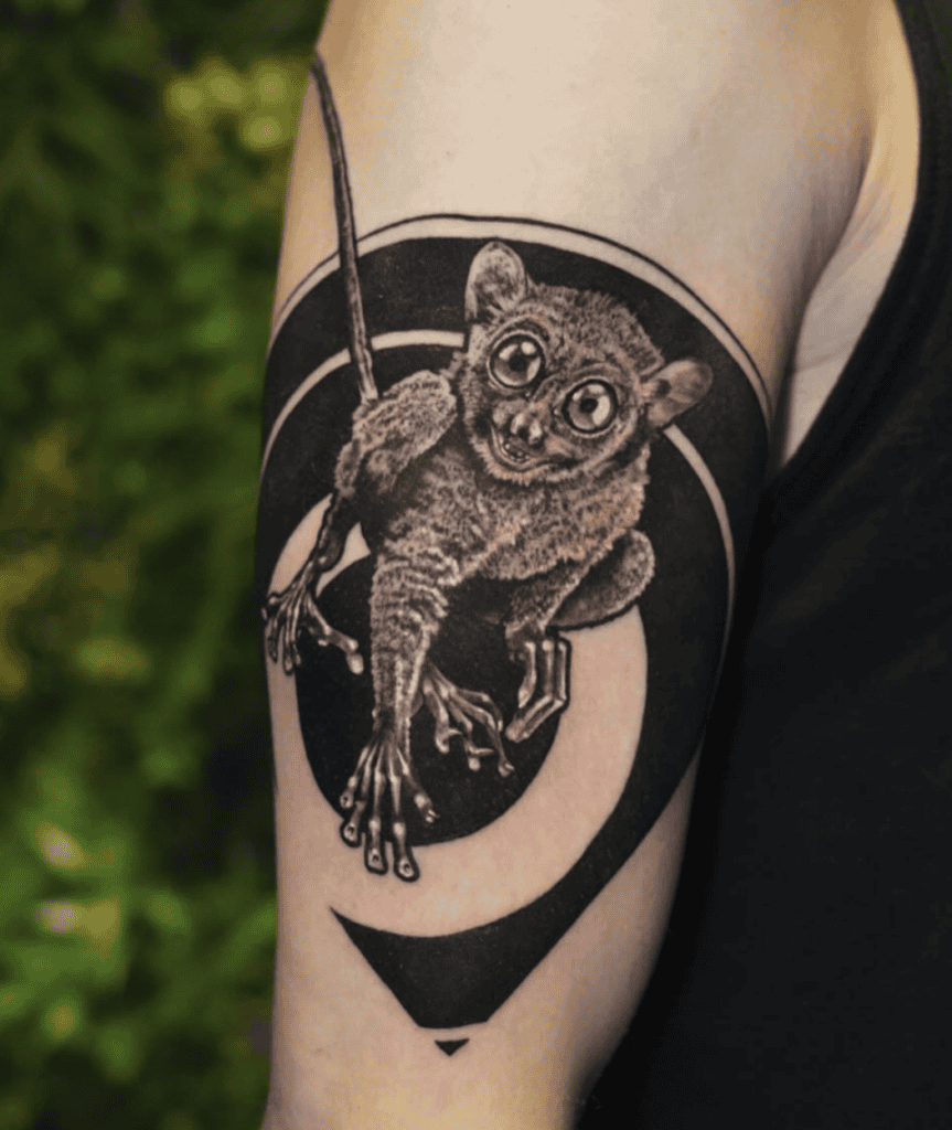 Tarsier Primate Tattoo