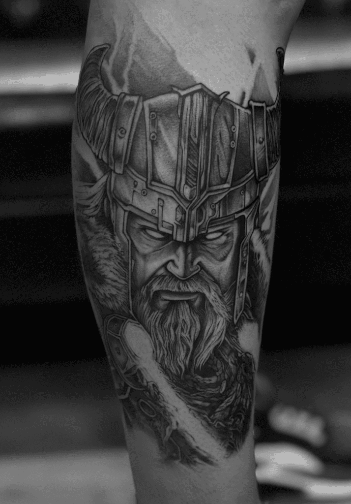 Thor Helmet Norse Mythology Tattoo