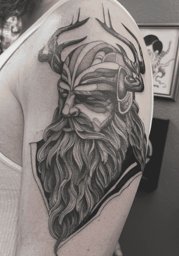 Ullr God Norse Mythology Tattoo