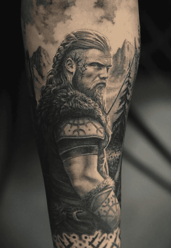Ullr Norse Mythology Tattoo