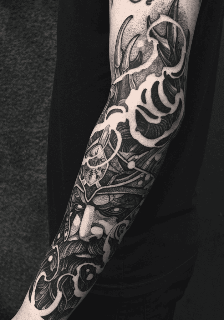 Ullr Winter Norse Mythology Tattoo