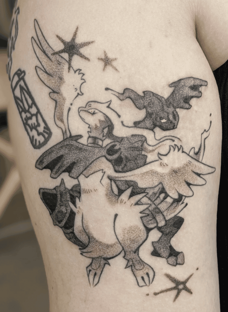 Unova Legendaries Pokémon Tattoo