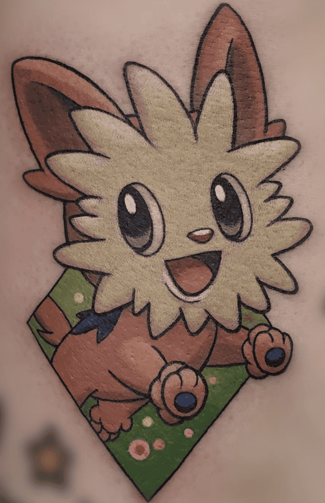 Unova Lillipup Pokémon Tattoo