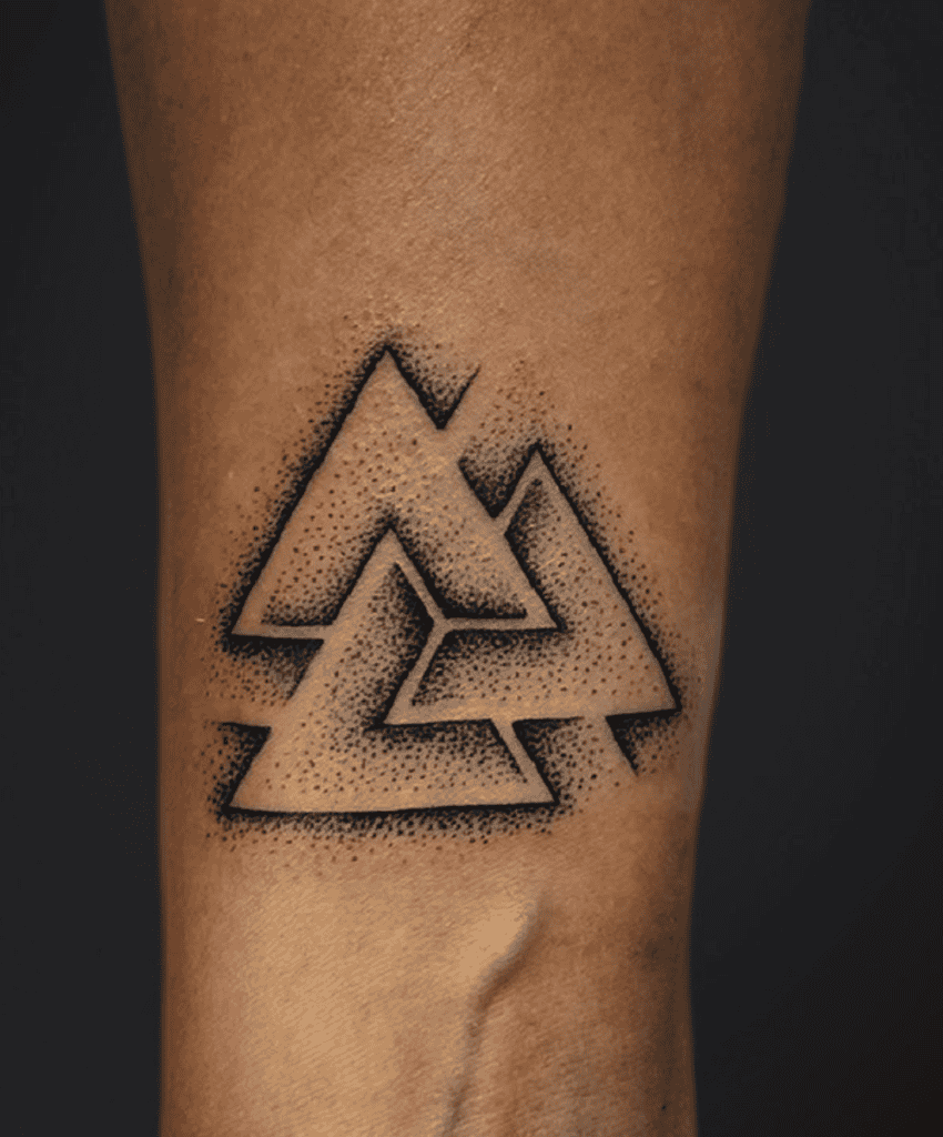 Valknut Alt Norse Mythology Tattoo