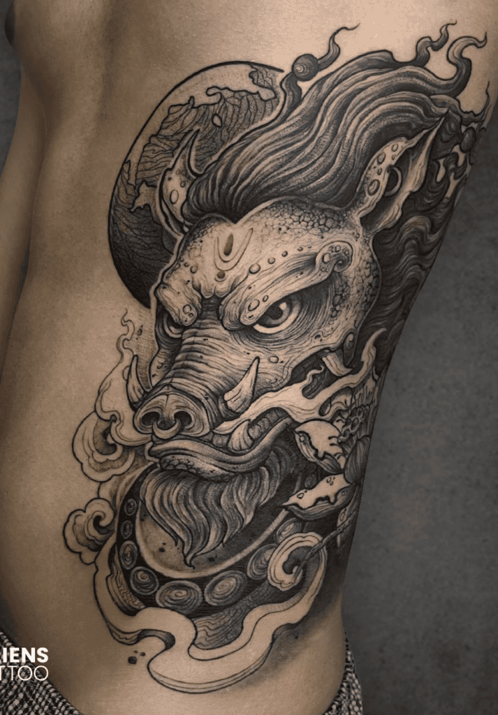 Varaha Hindu Mythology Tattoo