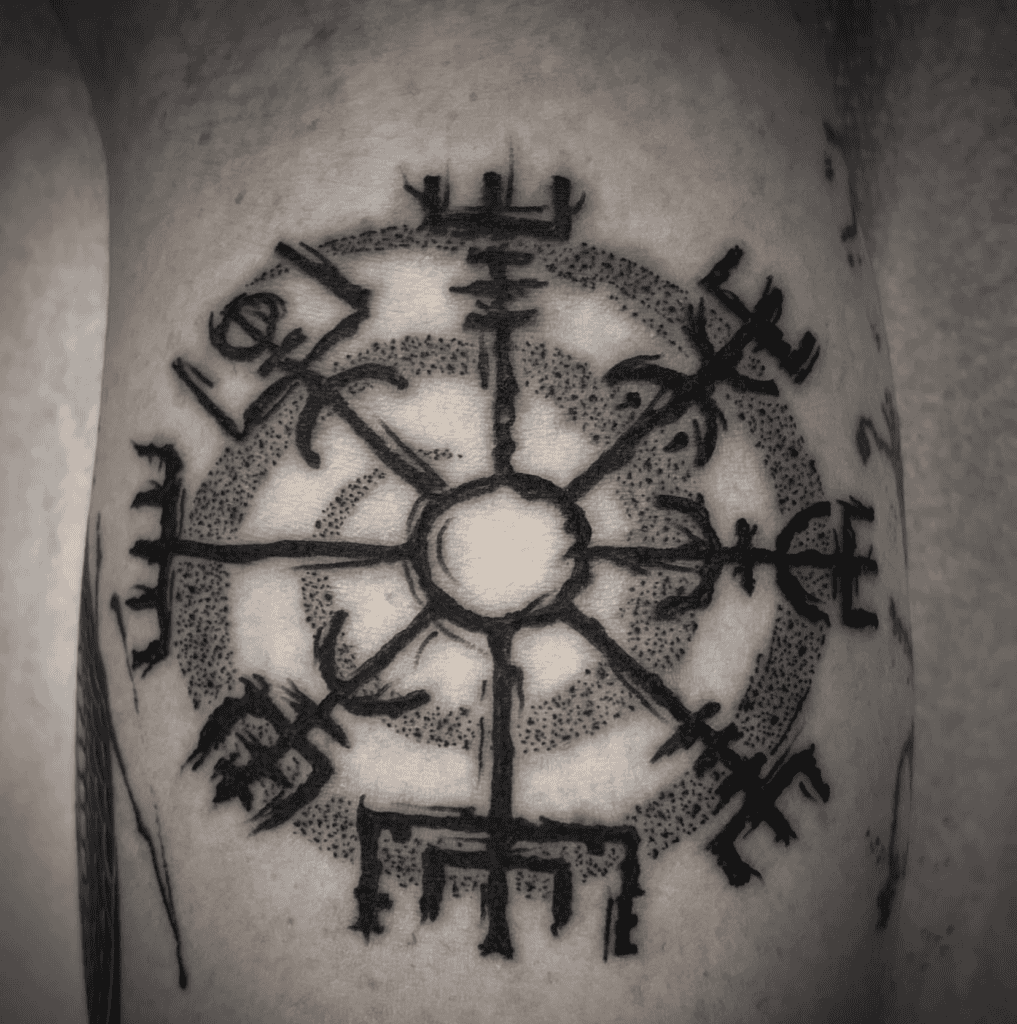 Vegvisir Norse Mythology Tattoo