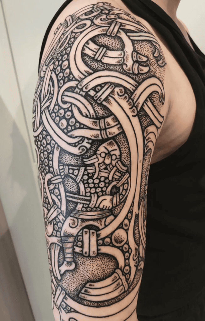 Vidar Norse Mythology Tattoo