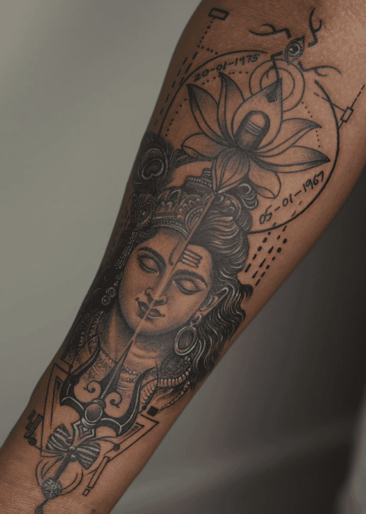 Vishnu Hindu Mythology Tattoo