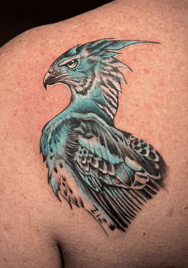 Ziz Bird Christian Mythology Tattoo