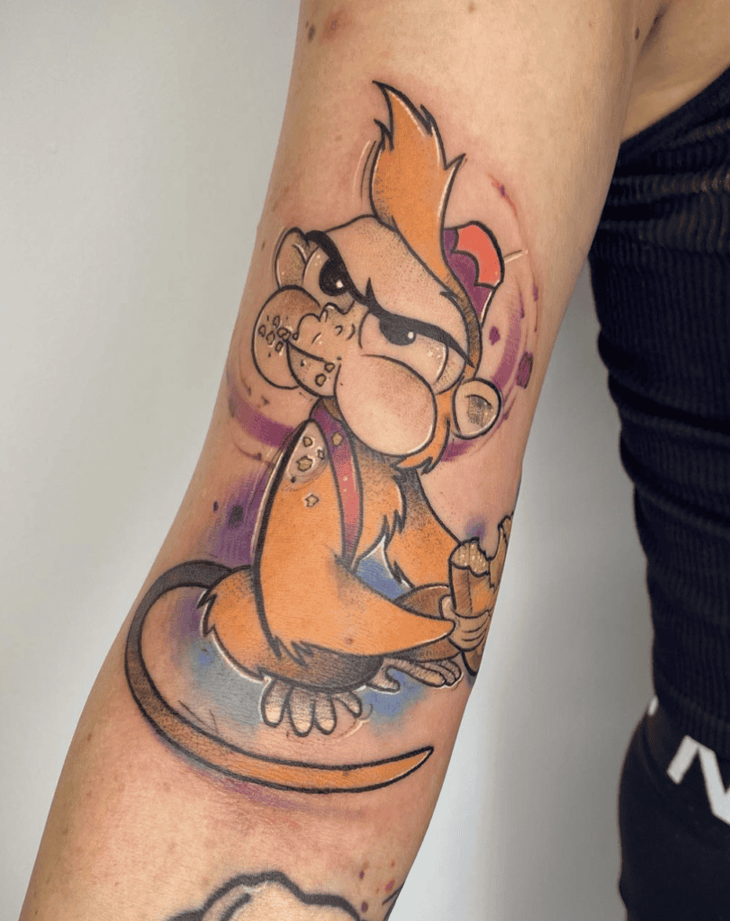 Abu Angry Monkey Tattoo