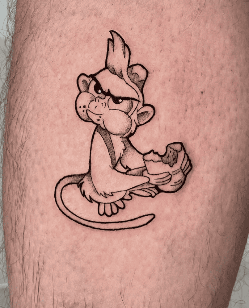 Abu Eating Monkey Tattoo