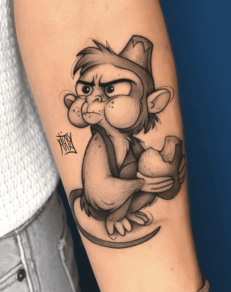 Abu Monkey Tattoo