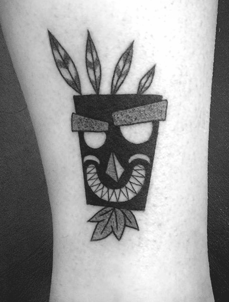 Aku Aku Sinister Crash Bandicoot Tattoo