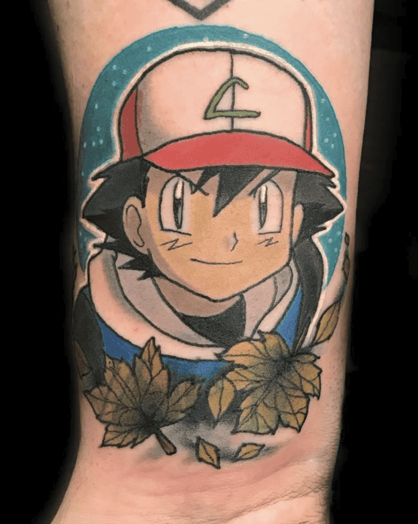 Ash Ketchum Pokémon Anime Tattoo
