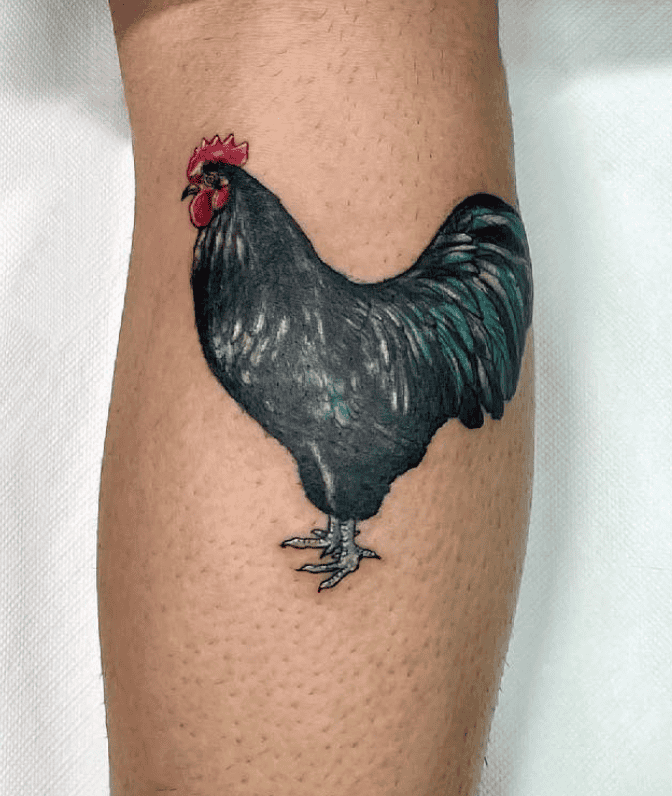 Australorp Chicken Tattoo