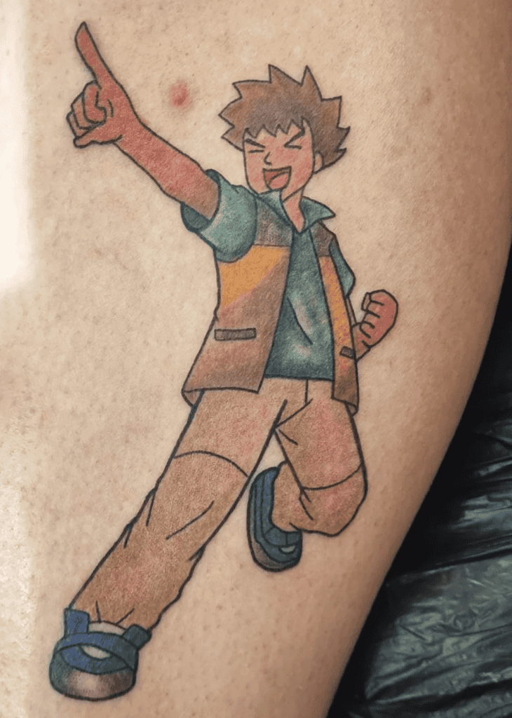 Brock Pose Pokémon Anime Tattoo