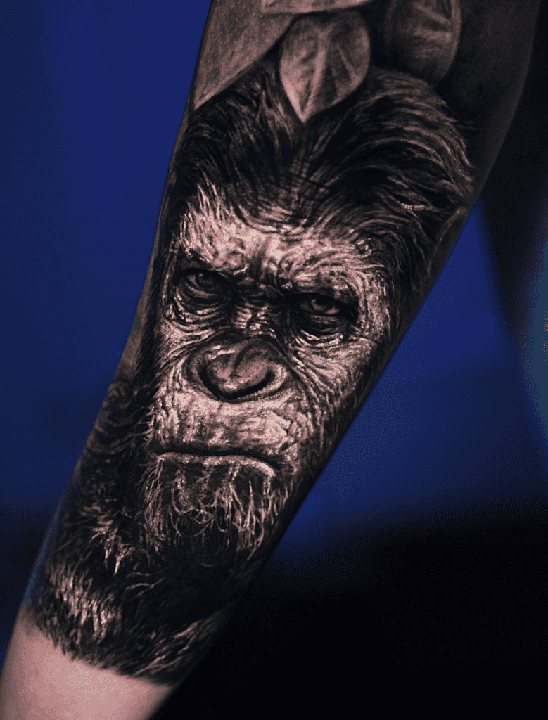 Ceasar Ape Movie Tattoo