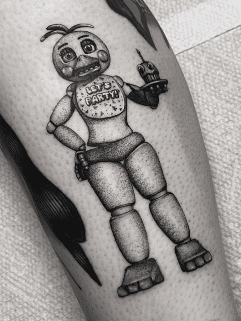 Chica FNAF Chicken Tattoo
